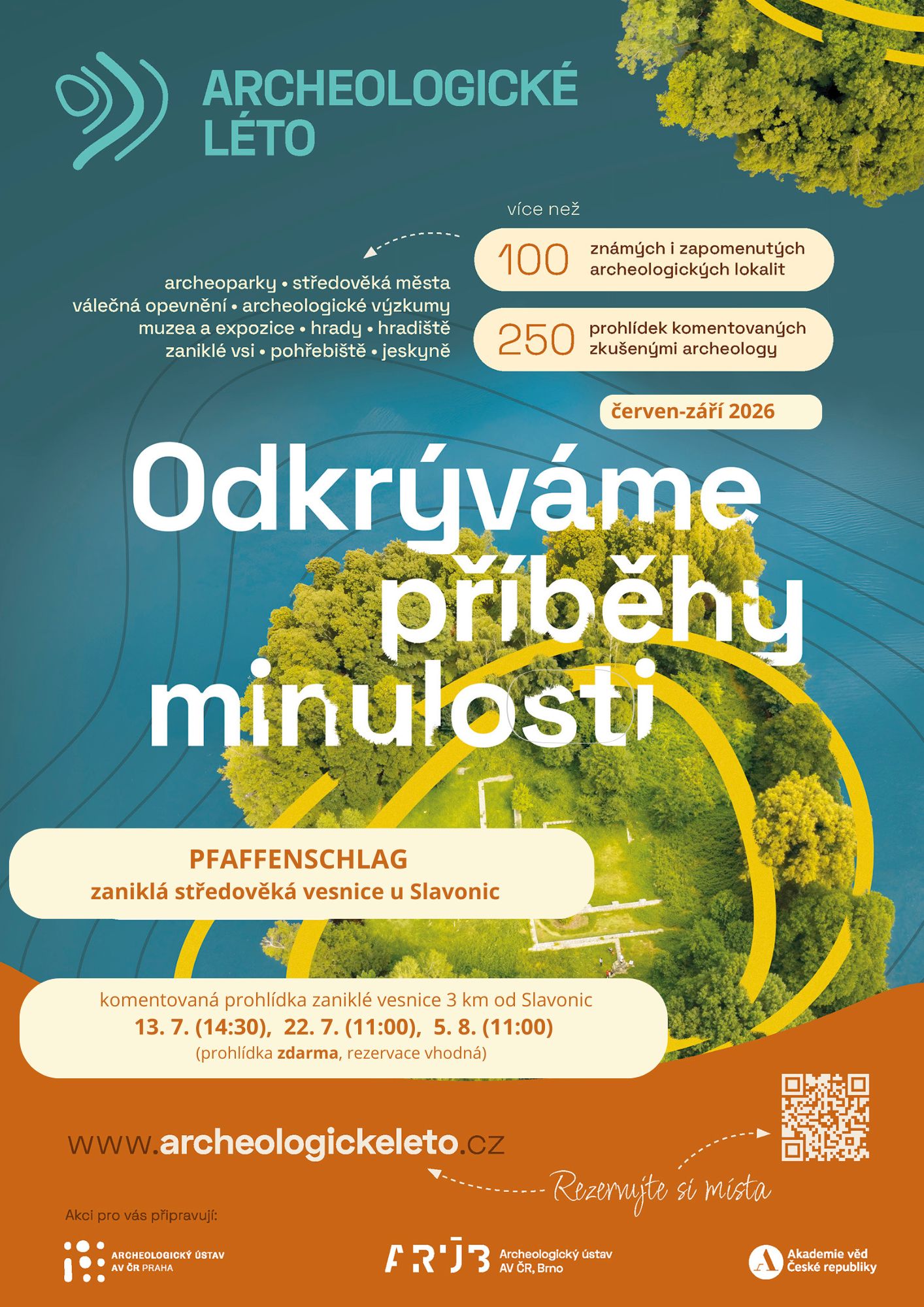 archeologické léto plakát Pfaffenschlag